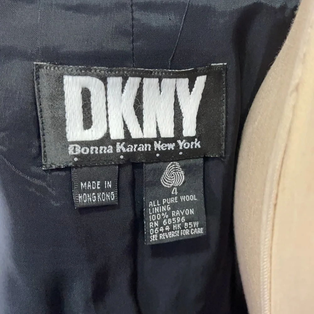 DKNY Red Black Wool Military Vest - Picture 10 of 11